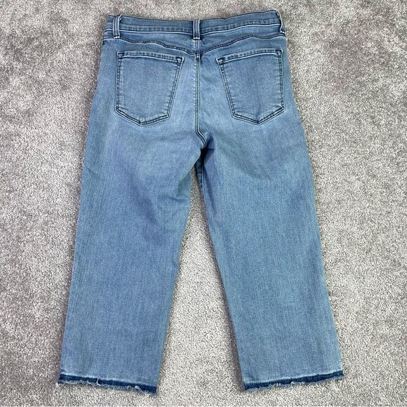 J Brand Jeans Women’s 28 Blue Straight Capri Mid-Rise Light Wash Denim Ruby - Picture 3 of 14